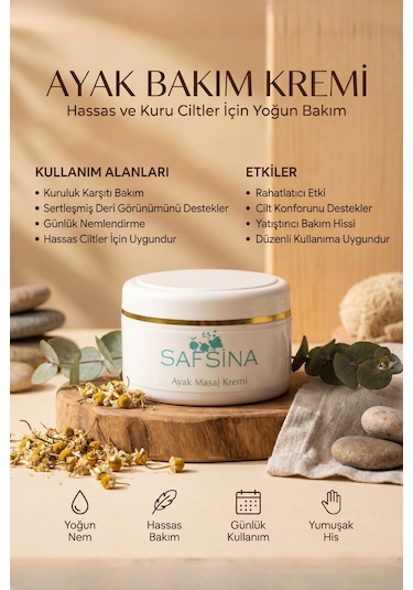 Safsina Ayak Bakım Kremi 50 Ml