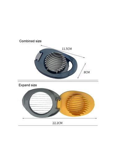 Yumurta Dilimleyici Çok Amaçlı Paslanmaz Çelik Telli Yumurta Dilimleyici, Meyve Dilimleyici, Çilek Dilimleyici, Haşlanmış Yumurta Dilimleyici Açık Sarı