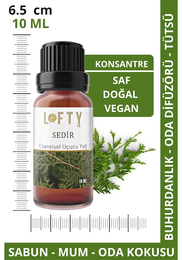 Lofty Sedir Uçucu Yağ Buhurdanlık Esansı Oda Kokusu 10 ML