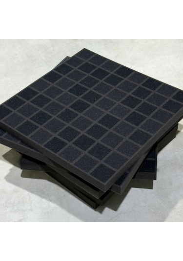 Vicfoam Square Black 6'lı Paket