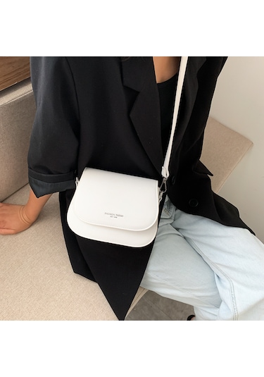 Yaz Basit Moda Kadın Crossbody Çanta - Mor