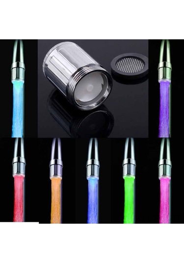 Fosenze Renkli Led Işıklı Su Arıtma Musluğu - 7 Renk Otomatik Değişimli, Ev Ve Mutfak Kullanıma Uygun, Dayanıklı Abs Malzeme Diğer