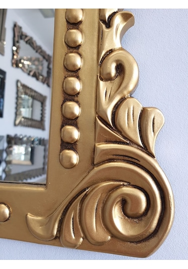 Ayna Denizi Lady Gold Model Altın Renk Dekoratif Ayna