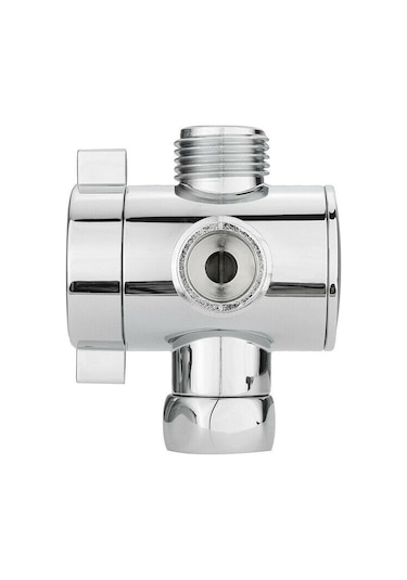 1/2 İnç 3 Yollu T-adaptör Banyo Duş Başlığı Kola Monte Yönlendirme Vanası Musluğu
