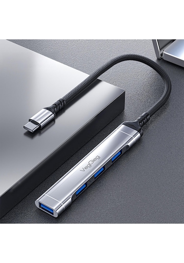 Veggieg K303 Type-C To USB 3.0 4 Port 3 USB 2.0 Ve 1 USB 3.0 Çoklayıcı Hub