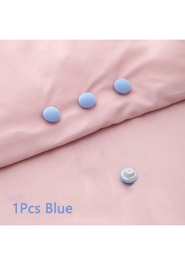 1 Adet Blue-1 Adet Mantar Yorgan Standı Kaymaz Klipler Yatak Çarşafı Battaniye Klipsi Elbise Mandalları Kapakları Raptiye Klip Tutucu Yorgan Klip