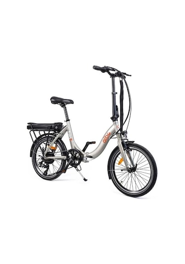Alba Fold E Premium Katlanır Elektrikli Bisiklet Şampanya Lcd Gösterge 13ah Batarya Antrasit - Gri