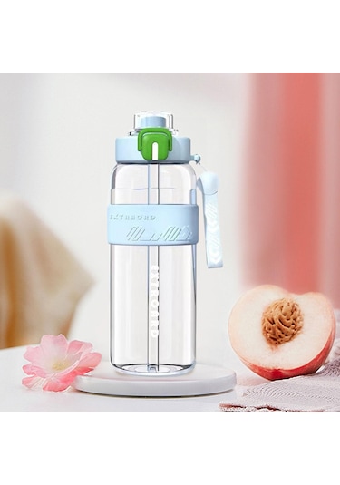 Suntek Spor Şişesi 27oz Kolay Temizlenebilir Pipetli Mavi