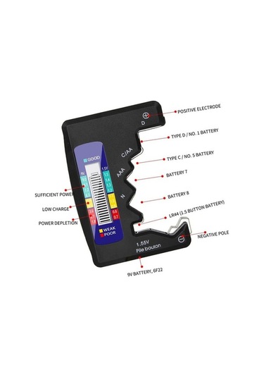 Dancemonkey Life Bt-886 Kompakt Pil Kapasitesi Göstergesi Taşınabilir, Renk: Color , Boyut: Size