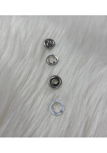 9.5mm Gümüş Bebe Çıtçıt 100 Adet