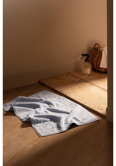 Orlena %100 Pamuk Ayak Havlusu - Mavi - 50x70 Cm Mavi