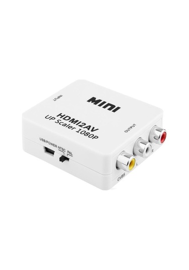Hdmi To Av Rca Tos Çevirici Dönüştürücü Adaptör