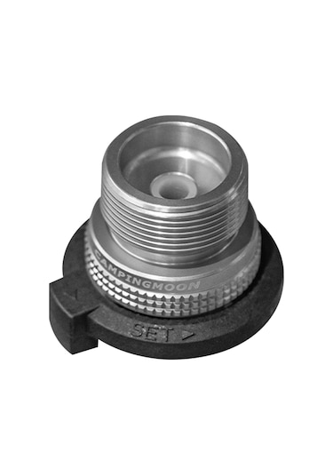 Symbee Propana Kartuş Gaz Tankı Adaptörü - Kamp Sobası Parçası - Lpg Bağlantı Aracı Gümüş