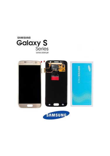 Samsung Uyumlu Galaxy S7 G930 Lcd Ekran Dokunmatik Gold Servis Gh97-1852