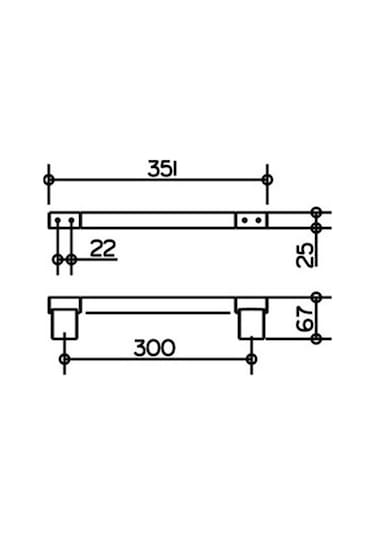 Keuco Aks. Plan Tutamak Bar 30Cm Krom - Keu.14907010000 Krom