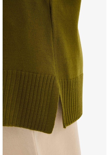 Defacto Regular Fit Bisiklet Yaka Tunik C4474ax25wnkh463 Haki