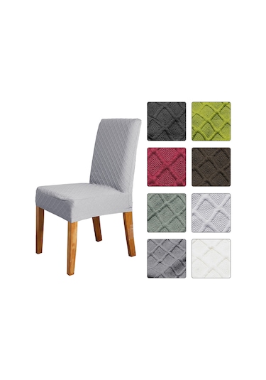 1 Adet Esnek Düz Elmas Kafes Yemek Masası Sandalye Kılıfı, Çıkarılabilir Yıkanabilir Kısa Yemek Sandalyesi Koruyucu Koltuk, Otel Yemekleri İçin Düz Kılıflar, Açık Gri Diğer 1 Adet Esnek Düz Elmas Kafes Yemek Masası Sandalye Kılıfı, Çıkarılabilir Yıkanabilir Kısa Yemek Sandalyesi Koruyucu Koltuk, Otel Yemekleri İçin Düz Kılıflar, Açık Gri Diğer