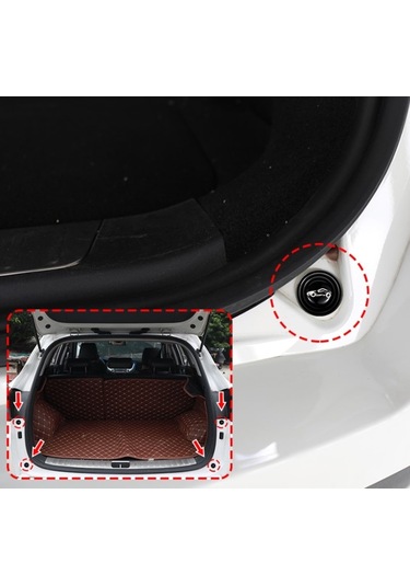 Araba Kapı Ses Ve Darbe Emici Pad 10 Adet Siyah 5256