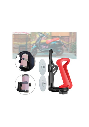 Suntek Bisiklet Su Şişesi Tutucu Taşınabilir Hafif Şişe Kırmızı