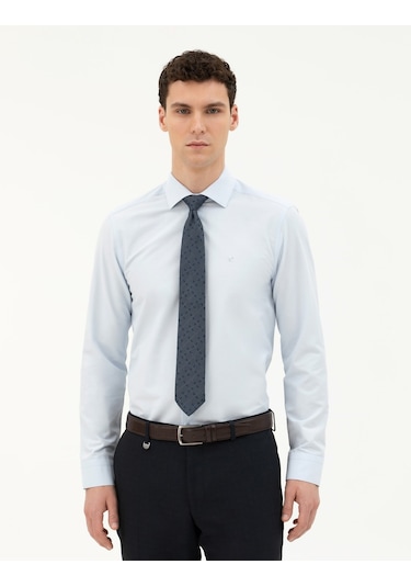 Pierre Cardin Erkek Açık Mavi Gömlek Basic 50285562-vr003 Açık Mavi