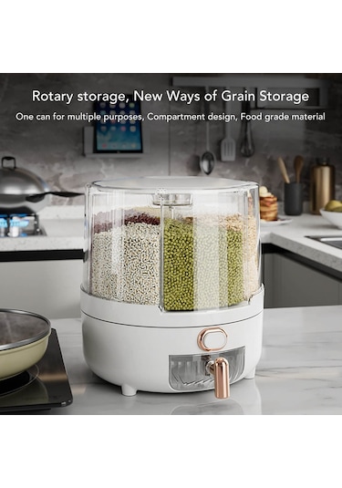 Dty Tahıl Saklama Kutusu, 6 Bölmeli Kullanımı Kolay Tahıl