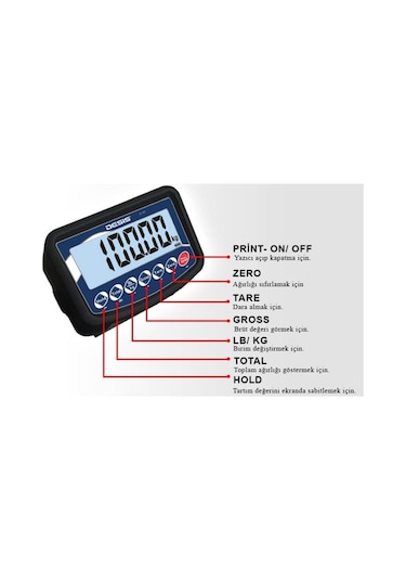 Desis B5 Elektronik Tartım Kantarı 600kg - 80x90cm