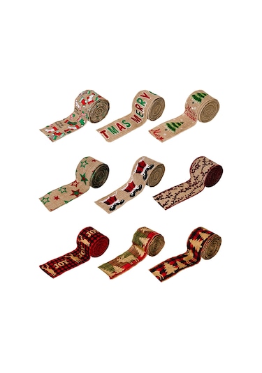 5 M X 6 Cm Noel Kurdele Hediye Dekorasyon Şerit C-pentagram