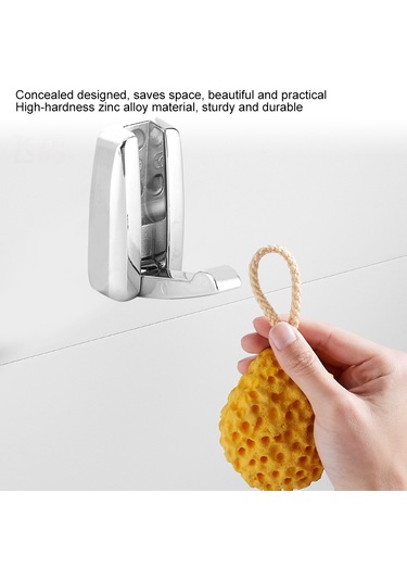 Konesam 3 Adet Gizli Zincirli Çelik Giysi Kancası - Dayanıklı, Uzun Ömürlü, Çok Amaçlı Banyo, Yatak Odası, Mutfak Diğer