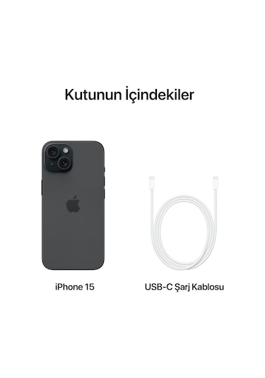 Apple iPhone 15 128 GB (Apple Türkiye Garantili)