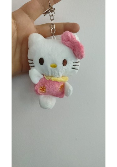 Hello Kitty Peluş Anahtarlık Çanta Aksesuar Boyut:12cmk Çok Renkli