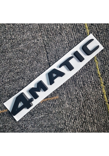4 Matıc Siyah Bagaj Yazısı Arma Yazı Logo Sticker Universal