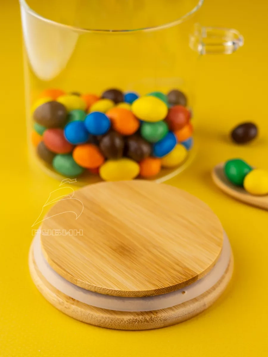 Get&joy Bambu 500 Ml Kuru Urunlar İçin Cam Saklama Kabı 208270296