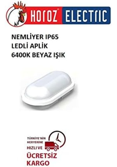 Horoz 15w Ledli Glop Beyaz Işık Sıva Üstü Ip 65