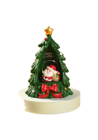 Hyt Noel Ağacı Aydınlık Dekoratif Süsler Noel Reçine El Sanatları Çift Noel Hediyeleri