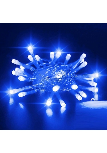 13 Metre Mavi Ultra Canlı Net Işık Mavi Led Işık Sabit Yanar Mavi Fişli 220 Volt Yılbaşı Ağacı Işığı Mor