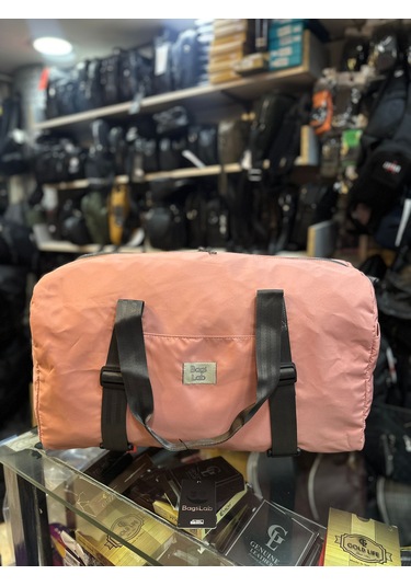 Bagslaab Pembe Su Geçirmez Kumaş Seyahat Spor Çantası-1011 Pembe