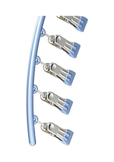 Xiaaokeji Dolap Düzenleyici, 10 Klipsli Metal Yoga Pantolon Askısı Mavi Mavi