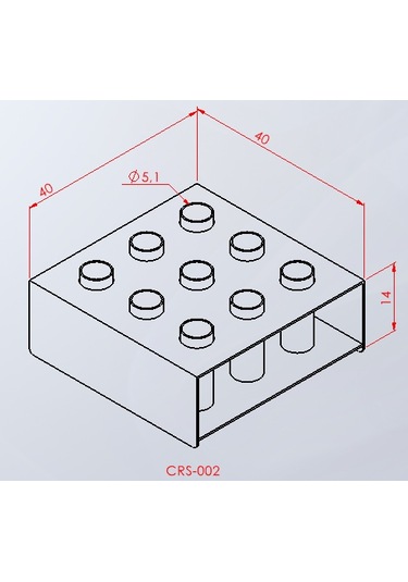 9'lu Bar Standı Crs-002 Siyah