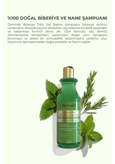 Dermokil Biberiye Saç Güçlendirici Şampuan 400 ML