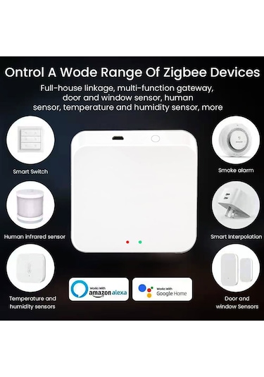 Tuya Zigbee Wifi Bt Mesh Hub Akıllı Çok Modlu Ağ Geçidi S6254w