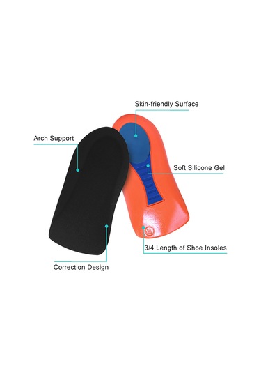 Vkemall Ayak Ağrısı Gideren Silikon Topuk Pedi - Erkek 41-47 Numara Çift