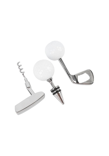 Wezone Golf Topu Desenli Zink Alyuminyum Şarap Açıcı Seti: Şarap Tıkacı, Bira Açıcı Ve Taşınabilir Depolama Kutusu İçeren Pratik Hediyelik Paket Diğer