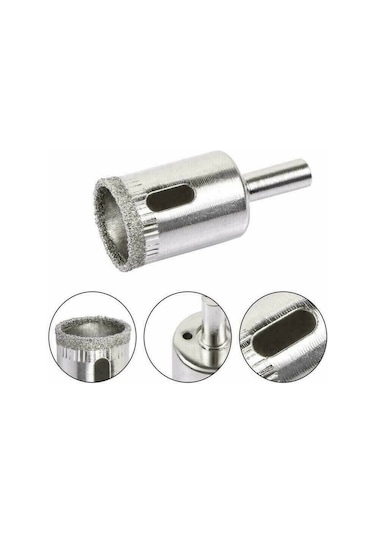 Ccgloball 6-30mm 10 Parça Elmas Kaplı Hss Matkap Ucu Seti Fayans Mermer Cam Seramik Delik Testere Açma Matkap Uçları Elmas Matkap Elektrikli El Aletleri