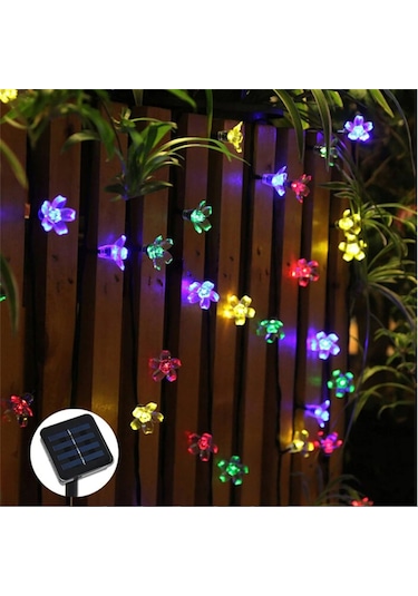 Çiçek Desenli Güneş Enerjili Bahçe Aydınlatma