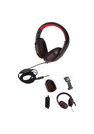 Mikrofonlu Gamer Kulaklık Oyuncu Kulaklığı Yüksek Ses Kaliteli Stereo Yumuşak Yastıklar