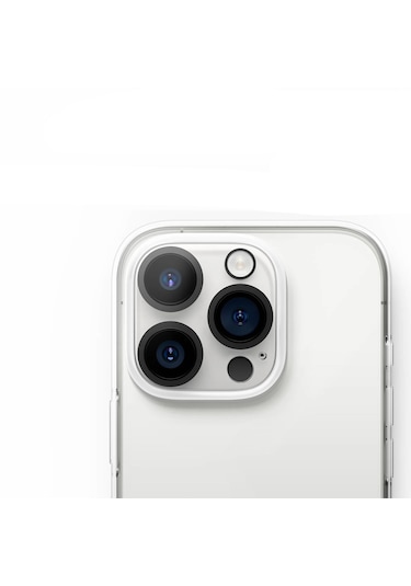 Apple Uyumlu iPhone 16 Pro 3D Kamera Camı Lens Koruyucu Şeffaf Al3403