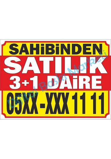 Sahibinden Satılık Emlak Branda Afiş Pankart (436277577)