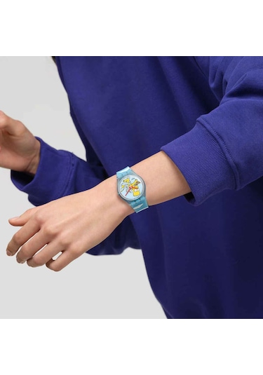 Swatch X Simpsons So28z115 Angel Bart Unisex Kol Saati