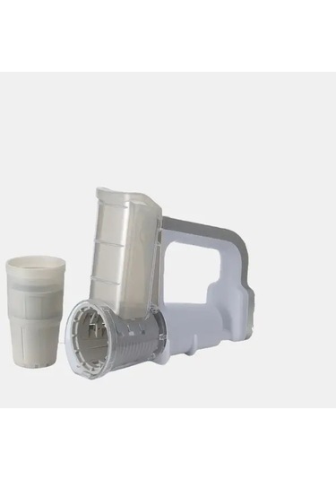 Elmpaly Gri Beyaz Usb Motorlu Mutfak Rondosu Doğrama Dilimleme Rendeleme Buz Kırma Gri Beyaz