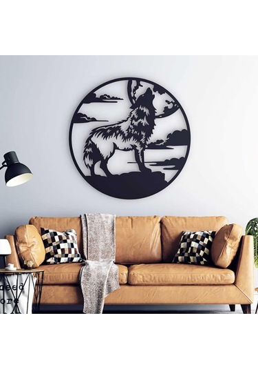 Kurt Figürlü Ahşap Mdf Dekoratif Duvar Tablosu Duvar Dekoru 3mm 30 x 30